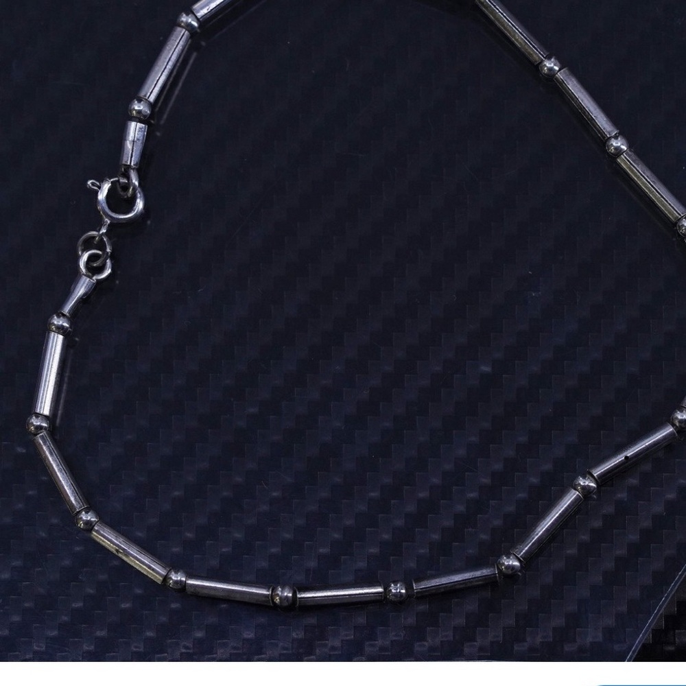 Chic Silver Beaded Necklace